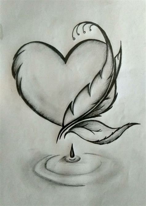 Pin By Suchishma Tata On Drawings Heart Drawing Art Drawings