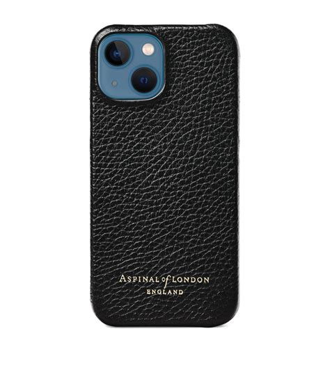 Aspinal Of London Black Leather Iphone 13 Mini Case Harrods Uk