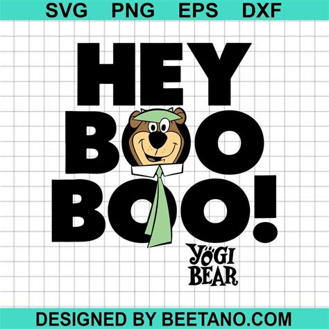 Hey Boo Boo Yogi Bear Halloween Svg Cut File For Cricut Silhouette