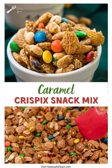 Caramel Crispix Snack Mix Sweet And Salty Recipe Hostess At Heart
