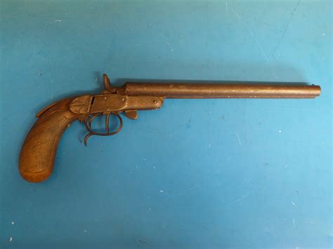 A Belgian Tuckaway 410 Double Barrelled Shotgun Pistol 95 Inch