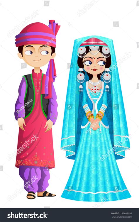 What about mixing a healthy dose of humor on your wedding card, cake box, wedding gifts for the retinue or in your anniversary gifts and cards? Easy To Edit Vector Illustration Of Kashmiri Wedding Couple - 136643156 : Shutterstock