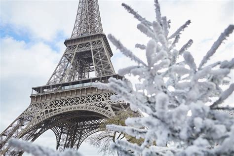 Christmas Eiffel Tower In Winter