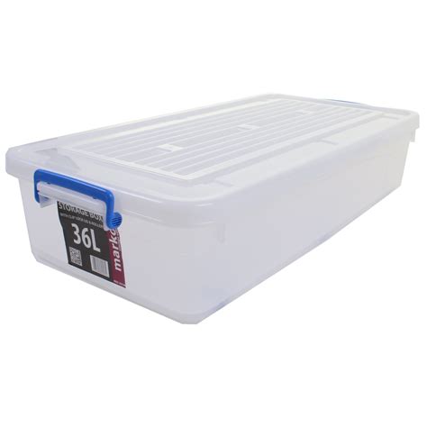 Extra Large Huge Strong Plastic Storage Boxes Wheels Clip