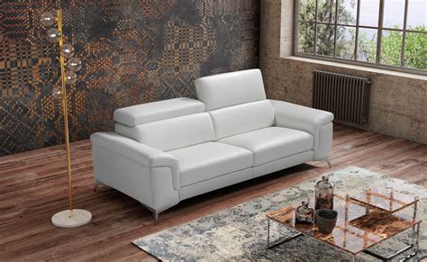 Modern Living Room Sofa In Italian Leather Miami Beach Fl Whiteline