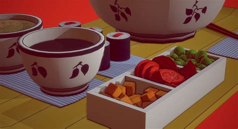 3d Model Udon Meal Vr Ar Low Poly Cgtrader