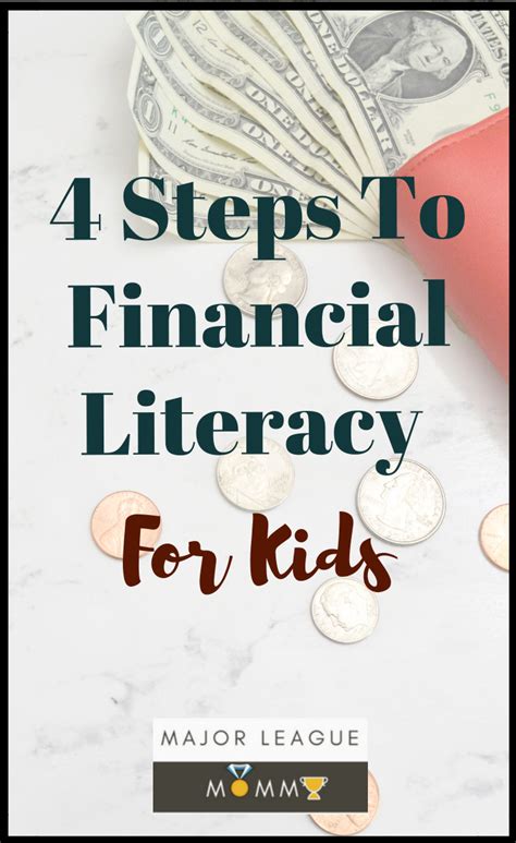 4 Steps To Financial Literacy For Kids Majorleaguemommy Majorleaguemommy