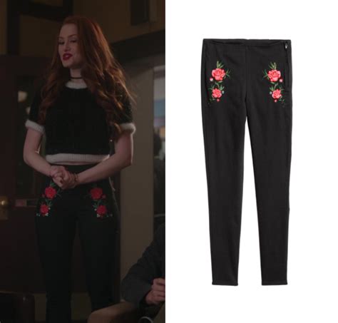 riverdale season 2 episode 14 cheryl s floral embroidered pants shop your tv