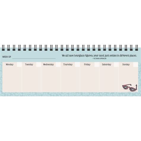 Womens Wit Undated Weekly Desk Pad