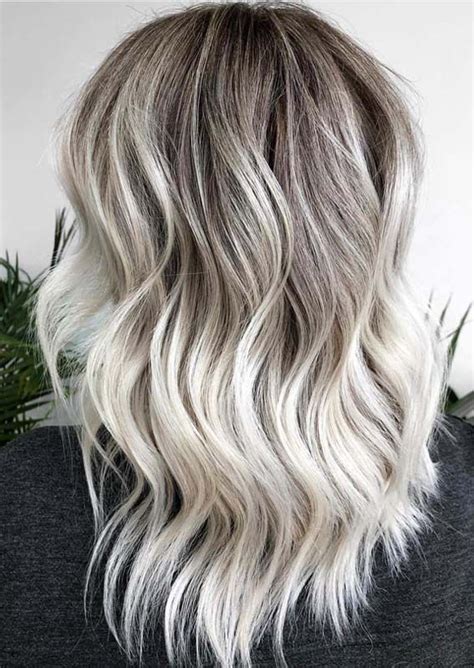 Perfectly Ice Blonde Hair Color Waves For Women In 2018