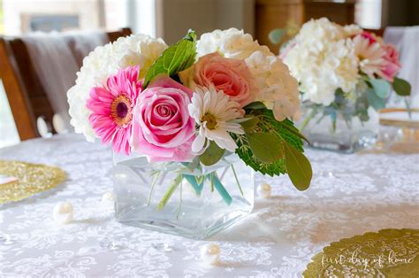 Bridal Shower Table Centerpieces Diy Two Birds Home