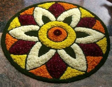 Freehand Flower Rangoli Designs With Colours Best Flower Site