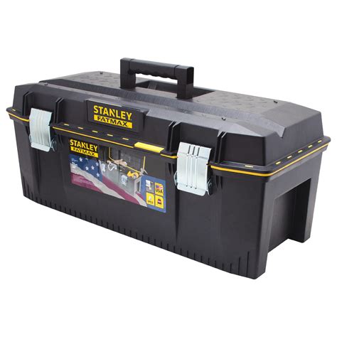 Stanley 026180r 26w Metalplastic Gray Portable Tool Box Matte Black