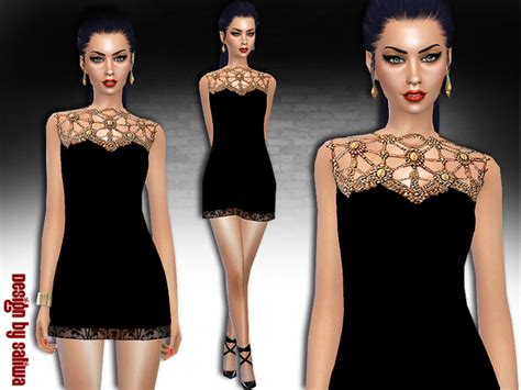 Embellished Pure Dress By Saliwa At Tsr Sims 4 Updates
