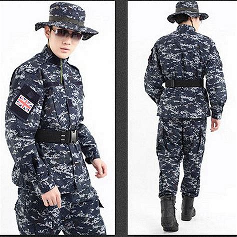 New Us Camouflage Uniform Navy Military Uniform Navy Digital Blue Acu