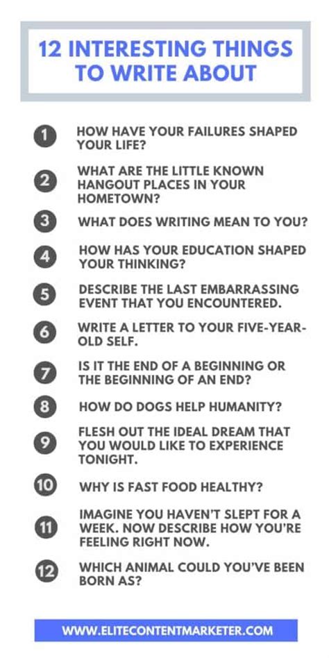 66 Interesting Things To Write About With An Ultimate Guide