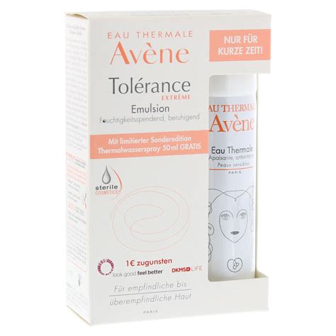 Avène tolerance extrême emulsion moisturiser for intolerant skin 50ml. AVENE Tolerance Extreme Emulsion+Th. Spray 50ml Gratis 1 ...