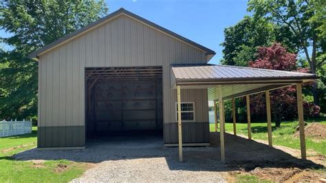 Pole Barn 28x40 Post Frame Builder Video Building A Pole Barn