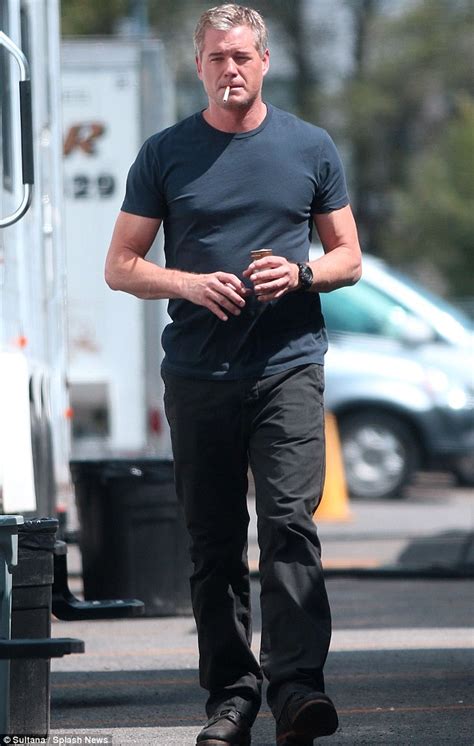 Eric Dane Shows Off His Famous Abs On Set Of His New Tv Series In Montreal Daily Mail Online
