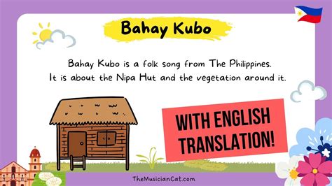 Bahay Kubo With English Translation A Folk Song From The Philippines