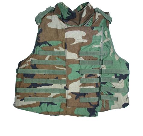 Gi Us Army Interceptor Soft Body Armor Vest Woodland Camo Used