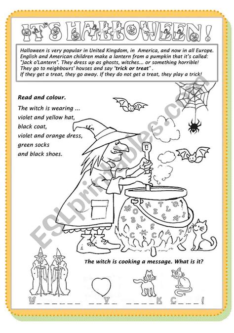 Read And Colour Esl Worksheet By Chiaretta