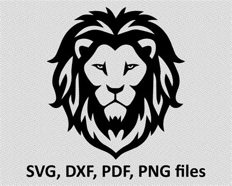 Lion Svg Lion Dxf Lion Clipart Lion Files Printing Design Etsy