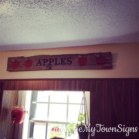100 Year Old Barn Wood That A Customer Wanted The Word Apples Old