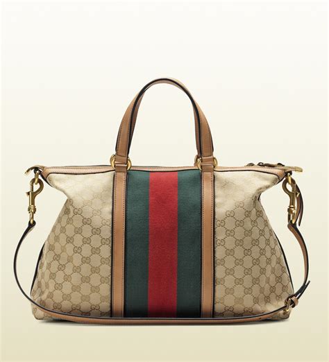 Lyst Gucci Rania Original Gg Canvas Top Handle Bag