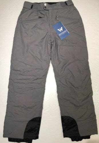 White Sierra Toboggan Insulated Pants Small With 29 Inseam Grayquietshade Nwt Ebay