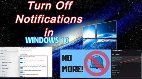 How To Turn Off Notifications In Window Disable Notifications In Windows Youtube