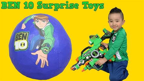 Ben 10 Giant Surprise Egg Ckn Toys Youtube