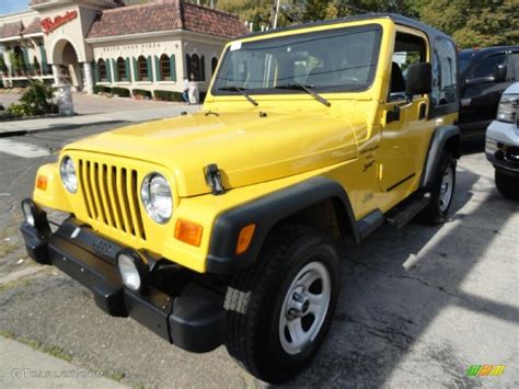 2000 Solar Yellow Jeep Wrangler Sport 4x4 37946432