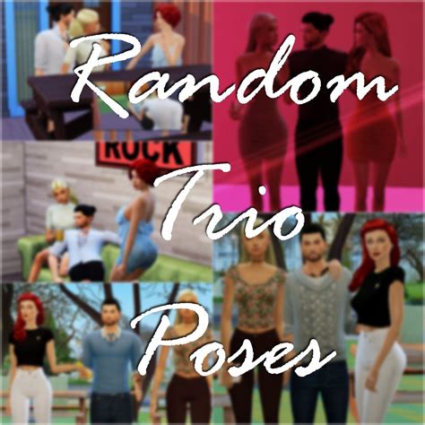 Random Trio Poses Poses Friend Poses Sims
