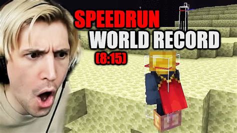 The Minecraft Speedrun World Record Is Insane Youtube