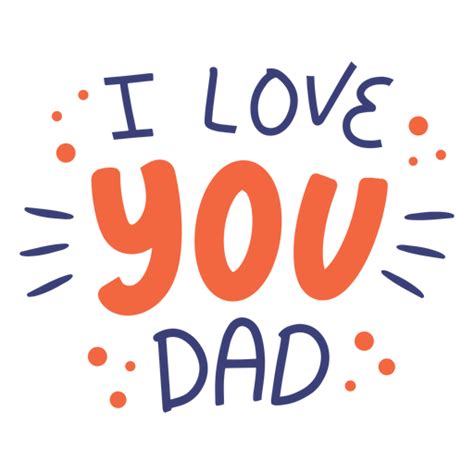 I Love You Dad Svg