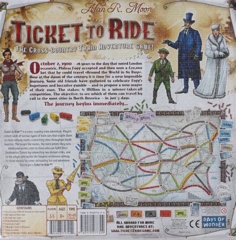 Ticket To Ride Board Game Toy Hunts