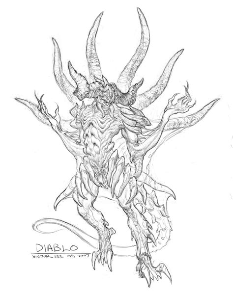 Diablo 121655 Video Games Free Printable Coloring Pages