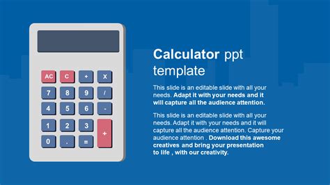 Ready To Use Calculator Powerpoint Template Free