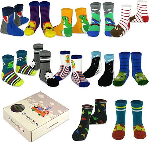 Teehee Little Boys And Toddler Cotton Crew Socks 12 Pair Pair T Box