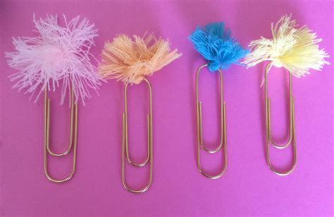 Jumbo Gold Paper Clips With Fuzzy Tassel Fringe Planner Clips Planner Supplies Super Cute