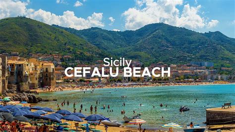 Cefalu Beach Sicily 4k Youtube