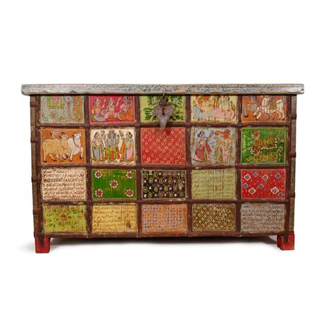 Rajasthan Painted Dowry Trunk Furniture Design Mix Gallery