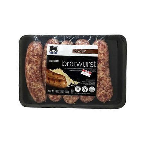 Only $1.99 fee for orders over $35. Food Lion Bratwurst (16 oz) from Food Lion - Instacart