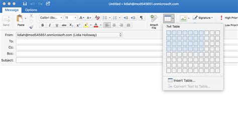 Outlook For Mac Now Supports Creating Tables In Insider Fast