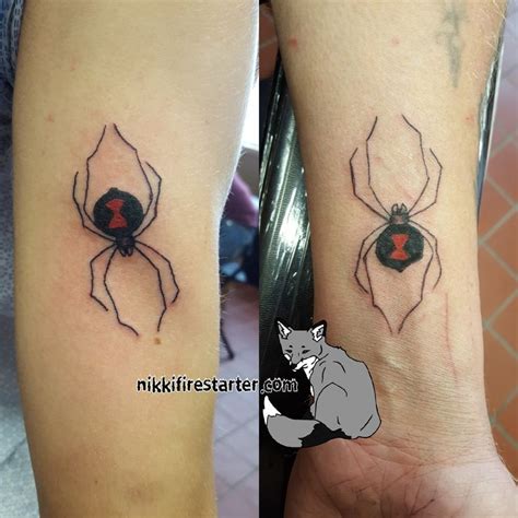 Matching Black Widows Black Widow Tattoos Widow