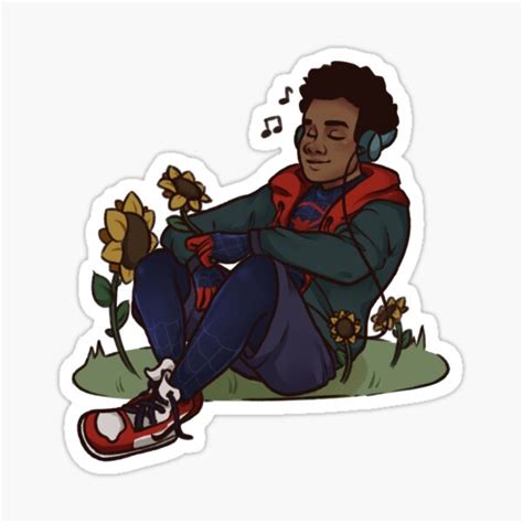 Miles Morales Sticker For Sale By Volteskitty Redbubble