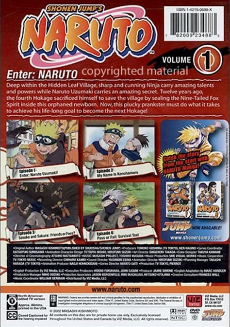 Naruto Volume 1 Dvd 2002 Dvd Empire