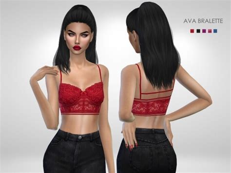 Ava Bralette By Puresim At Tsr Sims 4 Updates
