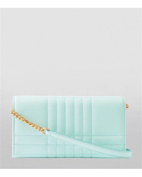 Burberry Small Lola Chain Wallet In Blue Lyst